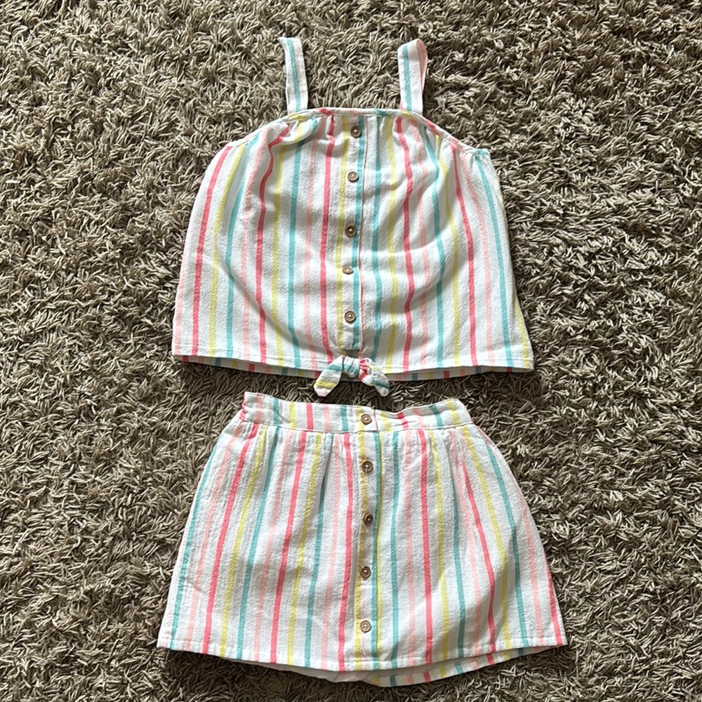 Isaac Mizrahi Kids Striped 5/6 Matching Set - Multicolor